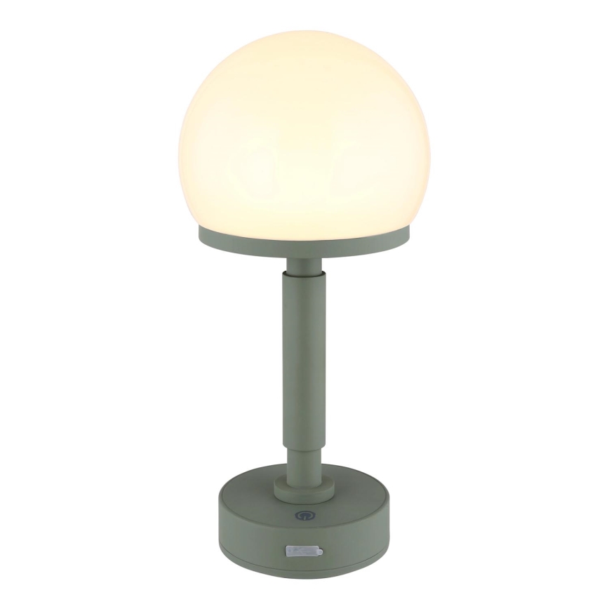 Globo - LED Dimmable επαναφορτιζόμενο επιτραπέζιο φωτιστικό αφής LED/2,5W/5V 1800mAh 2800K πράσινο