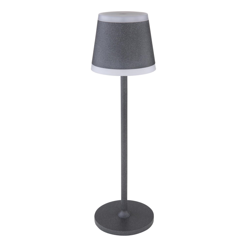 Globo - LED Dimmable επαναφορτιζόμενο επιτραπέζιο φωτιστικό αφής LED/4,6W/3,7V 3000K 1800mAh γκρι IP54