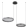 Globo - Led Dimmable κρεμαστό φωτιστικό οροφής LED/50W/230V 2700-6000K μαύρο + τηλεχειριστήριο