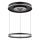 Globo - Led Dimmable κρεμαστό φωτιστικό οροφής LED/54W/230V 2700-6500K διάμετρος 60 cm μαύρο + τηλεχειριστήριο