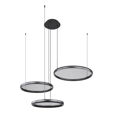 Globo - Led Dimmable κρεμαστό φωτιστικό οροφής LED/55W/230V 2700-6000K μαύρο + τηλεχειριστήριο