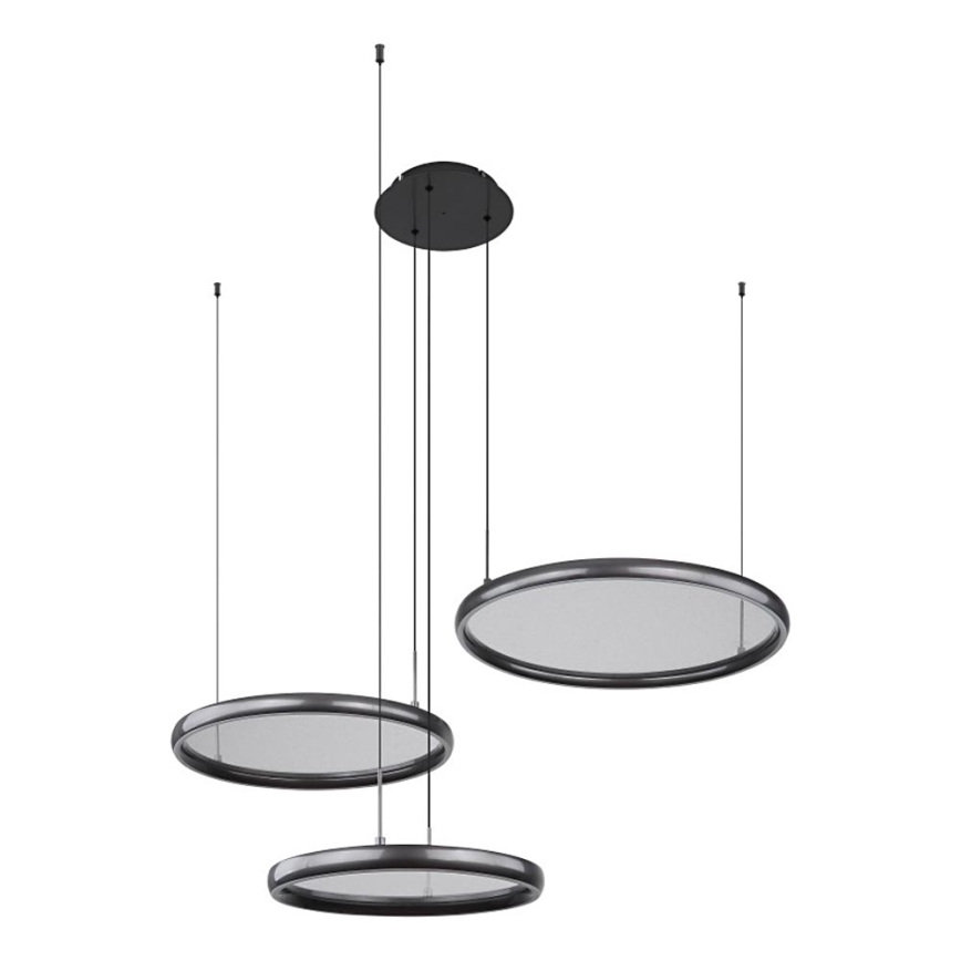 Globo - Led Dimmable κρεμαστό φωτιστικό οροφής LED/55W/230V 2700-6000K μαύρο + τηλεχειριστήριο