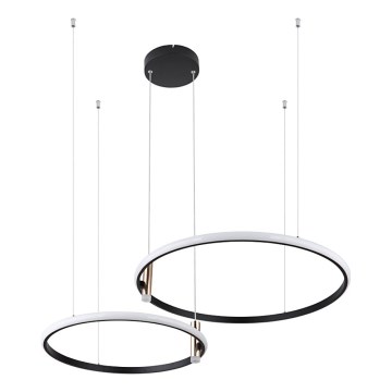 Globo - Led Dimmable κρεμαστό φωτιστικό οροφής LED/55W/230V 2700-6000K μαύρο + τηλεχειριστήριο