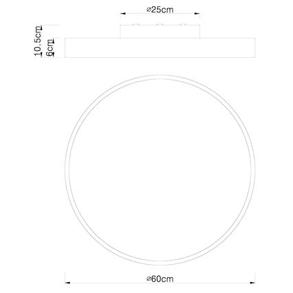 Globo - LED Dimmable φωτιστικό οροφής LED/48W/230V 3000-6000K + τηλεχειριστήριο