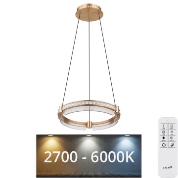 Globo - LED Dimming κρύσταλλο κρεμαστό φωτιστικό οροφής κρεμαστό φωτιστικό οροφής LED/36W/230V 2700K-6000K + τηλεχειριστήριο