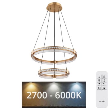 Globo - LED Dimming κρύσταλλο κρεμαστό φωτιστικό οροφής κρεμαστό φωτιστικό οροφής LED/78W/230V 2700K-6000K + τηλεχειριστήριο