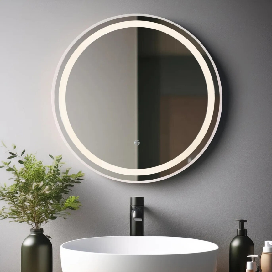 Globo - LED Dimming τοίχου καθρέφτης με οπίσθιο φωτισμό LED/10W/230V 2700/4000/6500K διάμετρος 50 cm