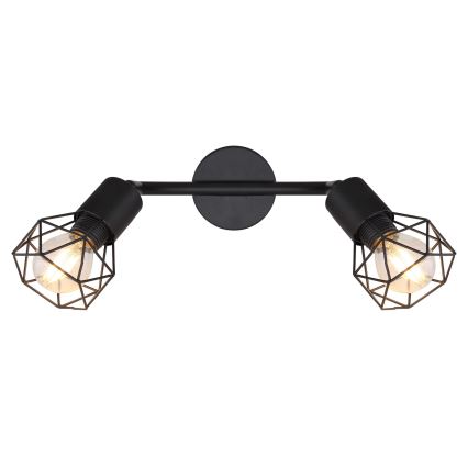 Globo - LED Σποτ φωτιστικό 2xE14/6W/230V μαύρο