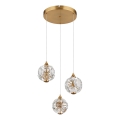 Globo - LED κρεμαστό φωτιστικό σε καλώδιο LED/24W/230V 3000K χρυσό