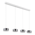 Globo - LED κρεμαστό φωτιστικό με καλώδιο LED/24W/230V λευκό/καπνιστό