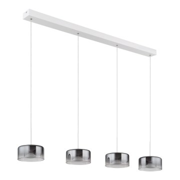 Globo - LED κρεμαστό φωτιστικό με καλώδιο LED/24W/230V λευκό/καπνιστό