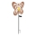 Globo - LED ηλιακό φωτιστικό LED/3V IP44 300 mAh σκουριασμένη πεταλούδα