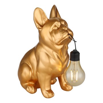 Globo - LED Ηλιακό φωτιστικό LED/3V IP44 300 mAh χρυσός σκύλος