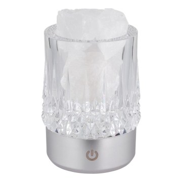 Globo - LED Ρυθμιζόμενη επιτραπέζια λάμπα αφής LED/1W/5V 3000K 1200 mAh ασημί