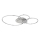 Globo - LED Ρυθμιζόμενο φωτιστικό οροφής LED/36W/230V 2700-6000K ασημί + τηλεχειριστήριο