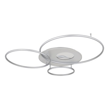 Globo - LED Ρυθμιζόμενο φωτιστικό οροφής LED/70W/230V 2700-6500K Wi-Fi Tuya ματ χρώμιο + τηλεχειριστήριο