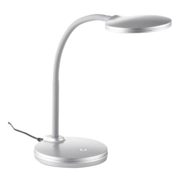 Globo - LED ρυθμιζόμενο ευέλικτο επιτραπέζιο φωτιστικό αφής LED/4,6W/230V ασημί