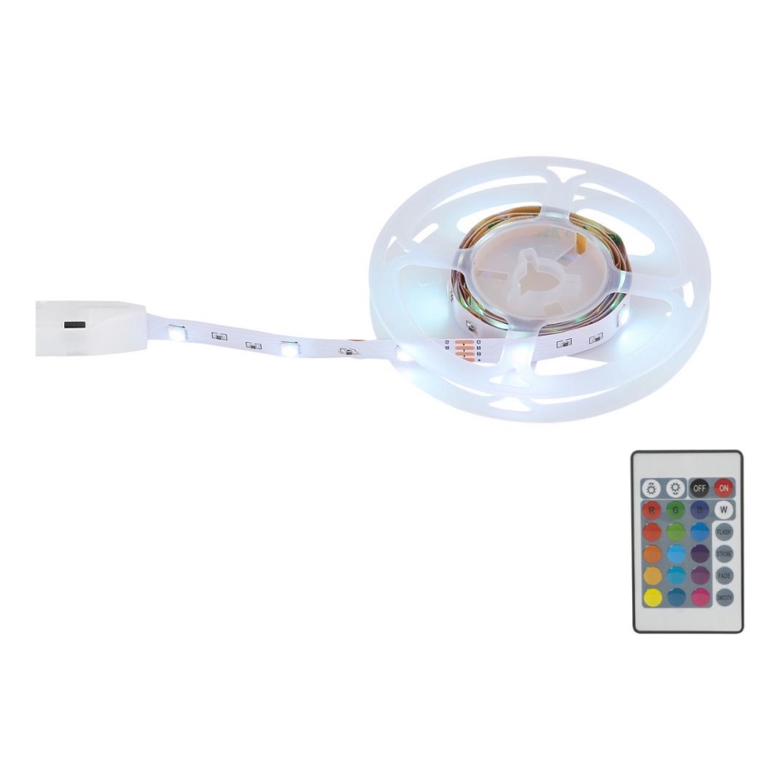 Globo - LED RGB Dimmable ταινία LED/6W/230V 1m + τηλεχειριστήριο