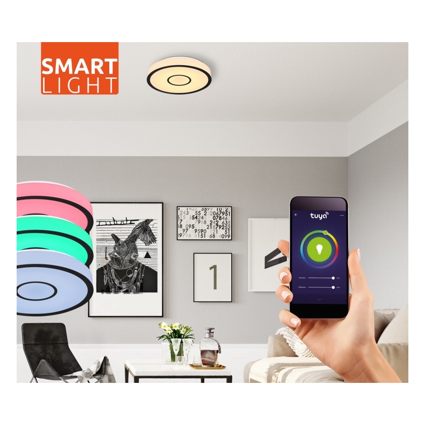 Globo- LED RGB Ρυθμιζόμενο φωτιστικό μπάνιου LED/30W/230V IP44 Wi-Fi Tuya + τηλεχειριστήριο