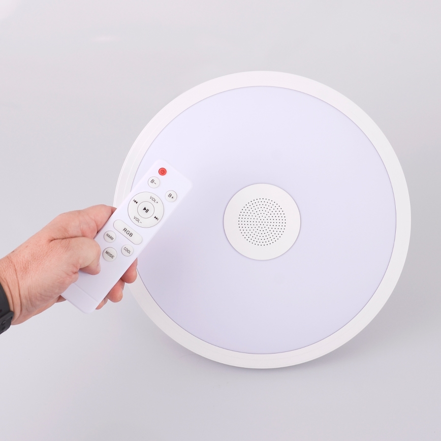 Globo - LED RGBW Dimmable φωτιστικό μπάνιου με ηχείο LED/18W/230V 3000-6500K IP44 + τηλεχειριστήριο