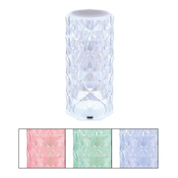 Globo - LED RGB Επαναφορτιζόμενο αφής Επιτραπέζιο φωτιστικό LED/0,6W/3,7V 500mAh