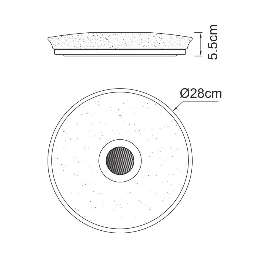 Globo - LED RGBW Dimmable φωτιστικό μπάνιου με ηχείο LED/18W/230V 3000-6500K IP44 + τηλεχειριστήριο