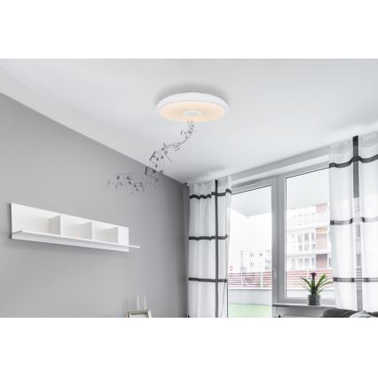 Globo - LED RGBW Dimmable φωτιστικό μπάνιου με ηχείο LED/18W/230V 3000-6500K IP44 + τηλεχειριστήριο
