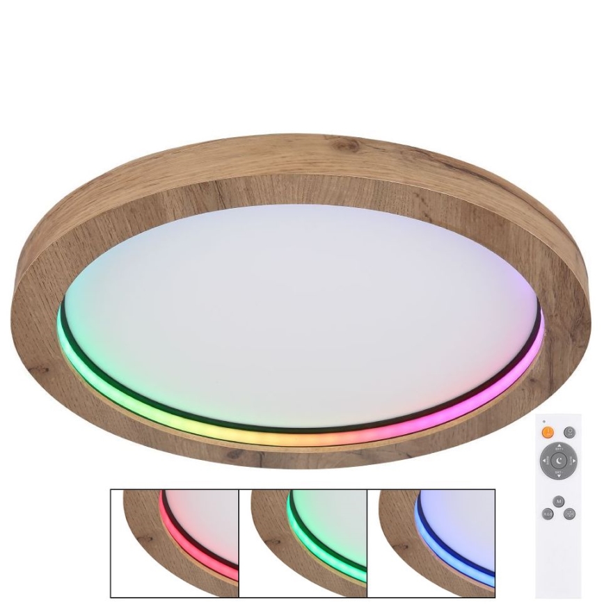 Globo - LED RGBW Dimmable φωτιστικό οροφής LED/24W/230V 2700-6000K + τηλεχειριστήριο