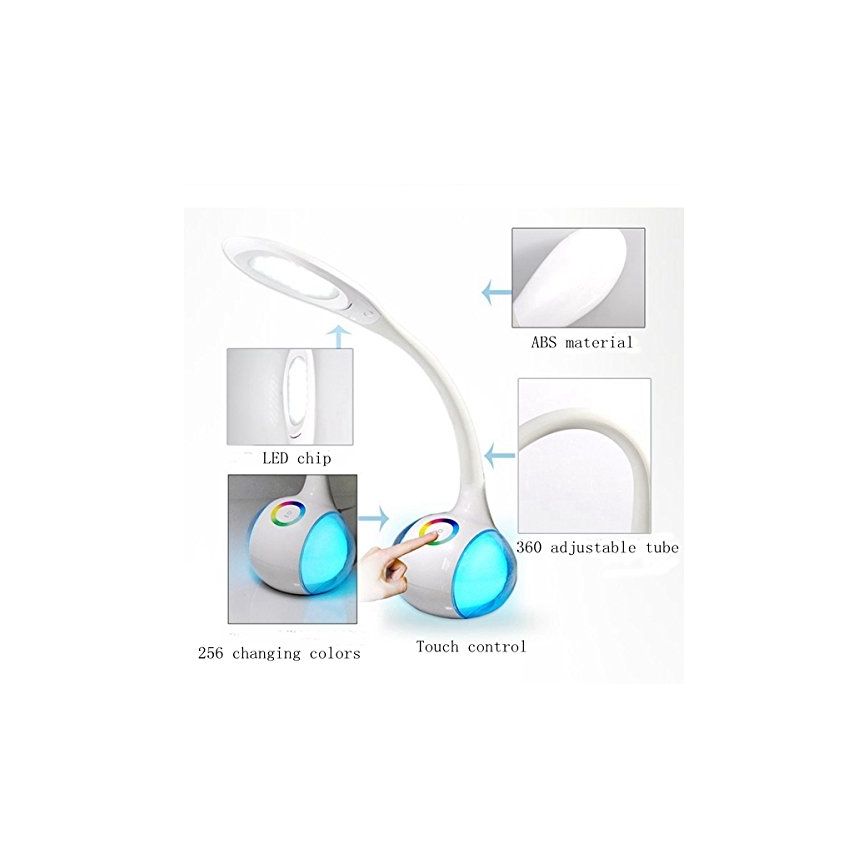 Globo - LED RGBW Dimming touch επιτραπέζια λάμπα LED/6W/230V