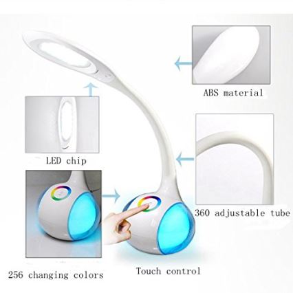 Globo - LED RGBW Dimming touch επιτραπέζια λάμπα LED/6W/230V