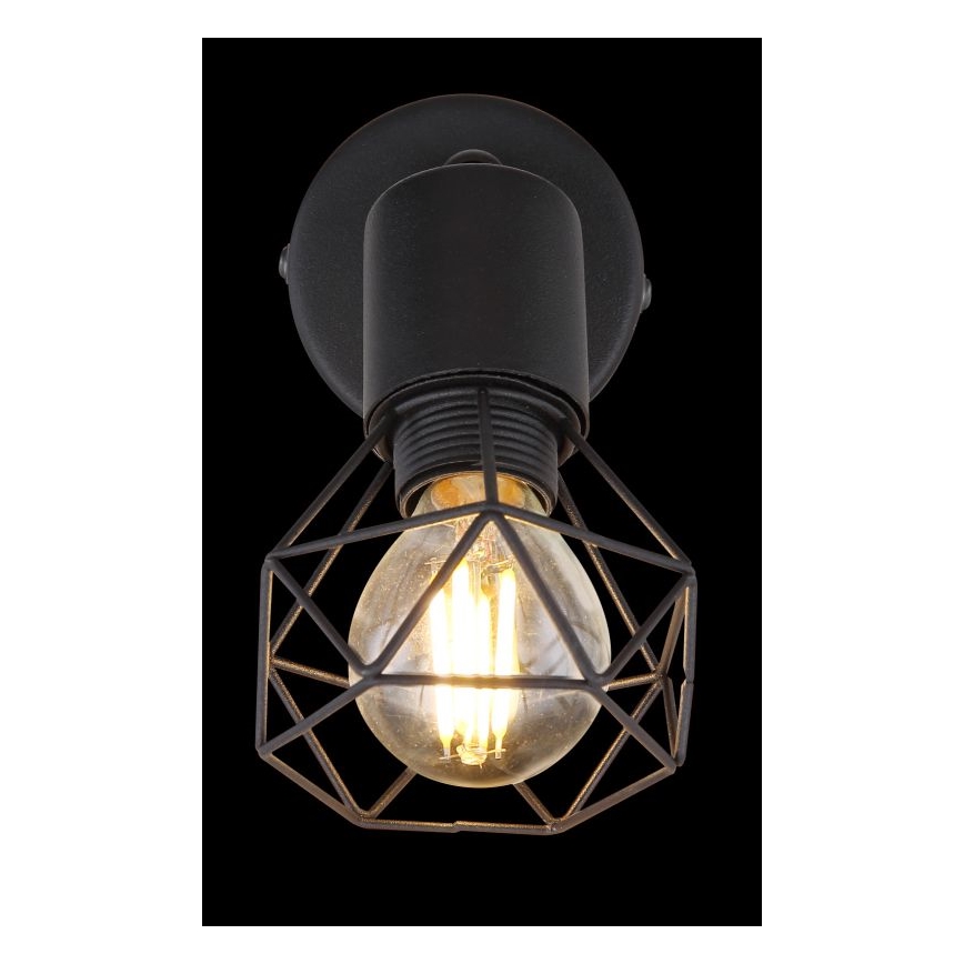 Globo - LED Επιτοίχιο φωτιστικό σημείου 1xE14/6W/230V μαύρο