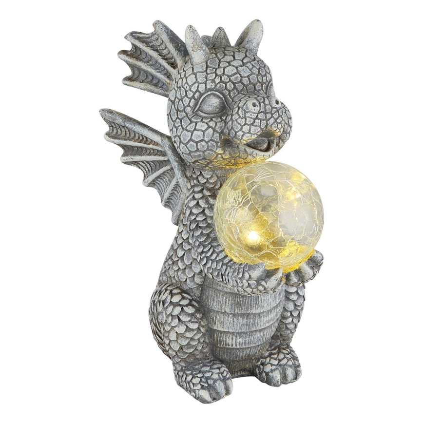 Globo - LED Ηλιακό διακοσμητικό LED/0,02W/3V IP44 δράκος