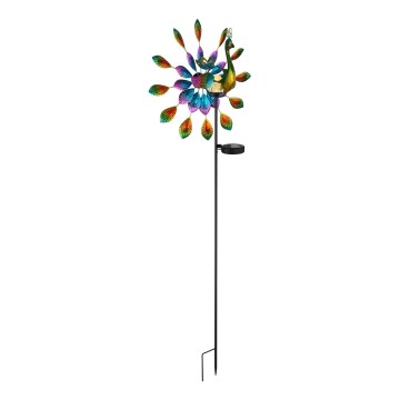 Globo - LED Ηλιακό διακοσμητικό LED/0,06W/3V IP44 παγώνι