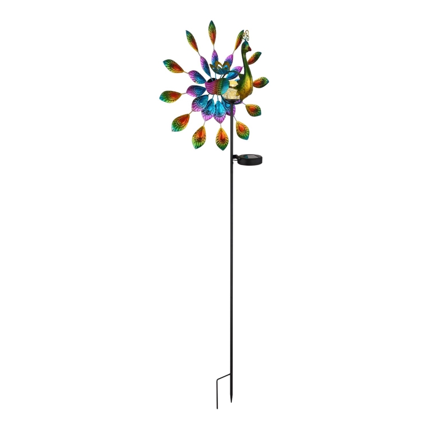 Globo - LED Ηλιακό διακοσμητικό LED/0,06W/3V IP44 παγώνι
