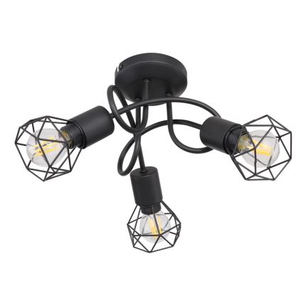 Globo - LED Πλαφονιέρα οροφής 3xE14/6W/230V μαύρο