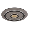 Globo - LED ρυθμιζόμενο φωτιστικό οροφής LED/40W/230V 3000-6500K Ø 45 cm μαύρο + τηλεχειριστήριο