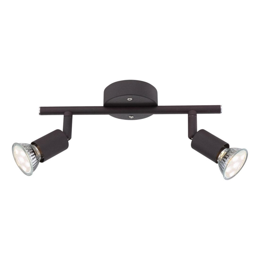 Globo - LED Σποτ 2xGU10/3W/230V μαύρο