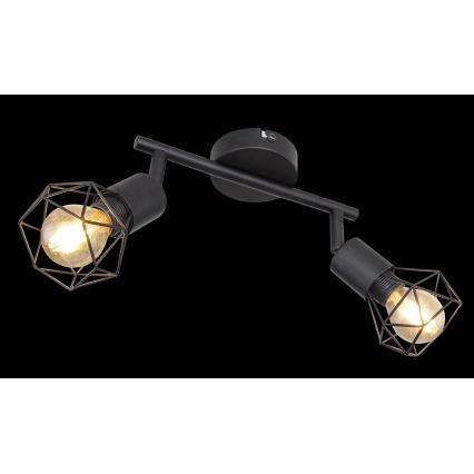 Globo - LED Σποτ 2xE14/6W/230V μαύρο