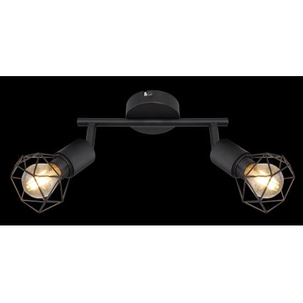 Globo - LED Σποτ 2xE14/6W/230V μαύρο