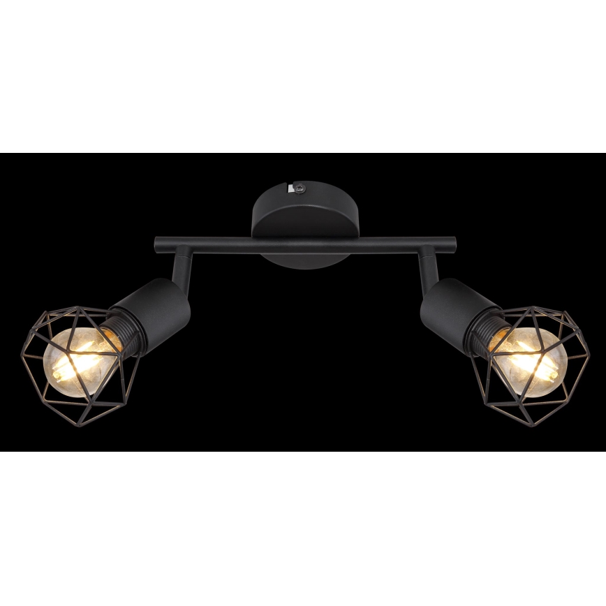 Globo - LED Σποτ 2xE14/6W/230V μαύρο