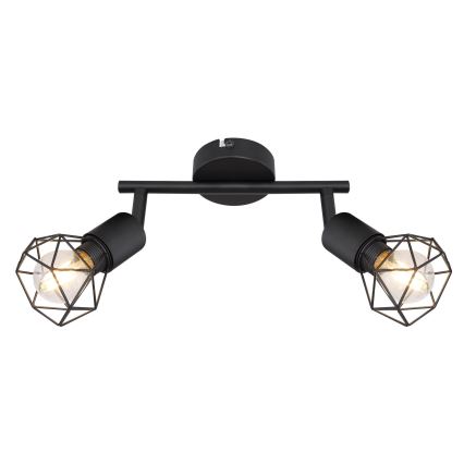 Globo - LED Σποτ 2xE14/6W/230V μαύρο