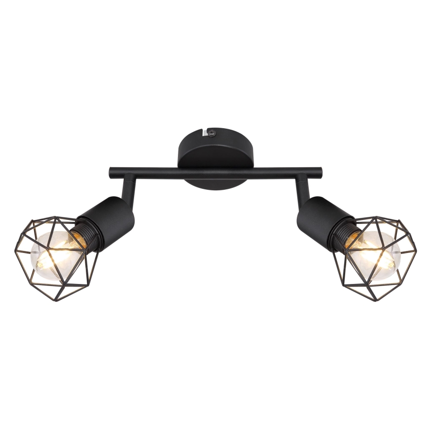 Globo - LED Σποτ 2xE14/6W/230V μαύρο