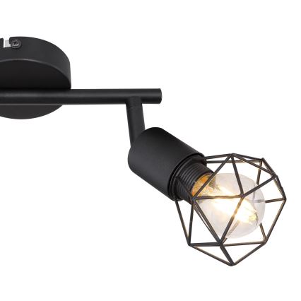 Globo - LED Σποτ φωτιστικό 2xE14/6W/230V μαύρο