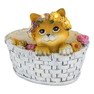 Globo - Ηλιακό φωτιστικό LED/1,2V IP44 300 mAh σε σχέδιο γάτας