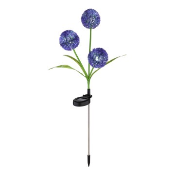 Globo - Ηλιακό φωτιστικό LED 3xLED/0,06W/3V 5000K IP44 μωβ