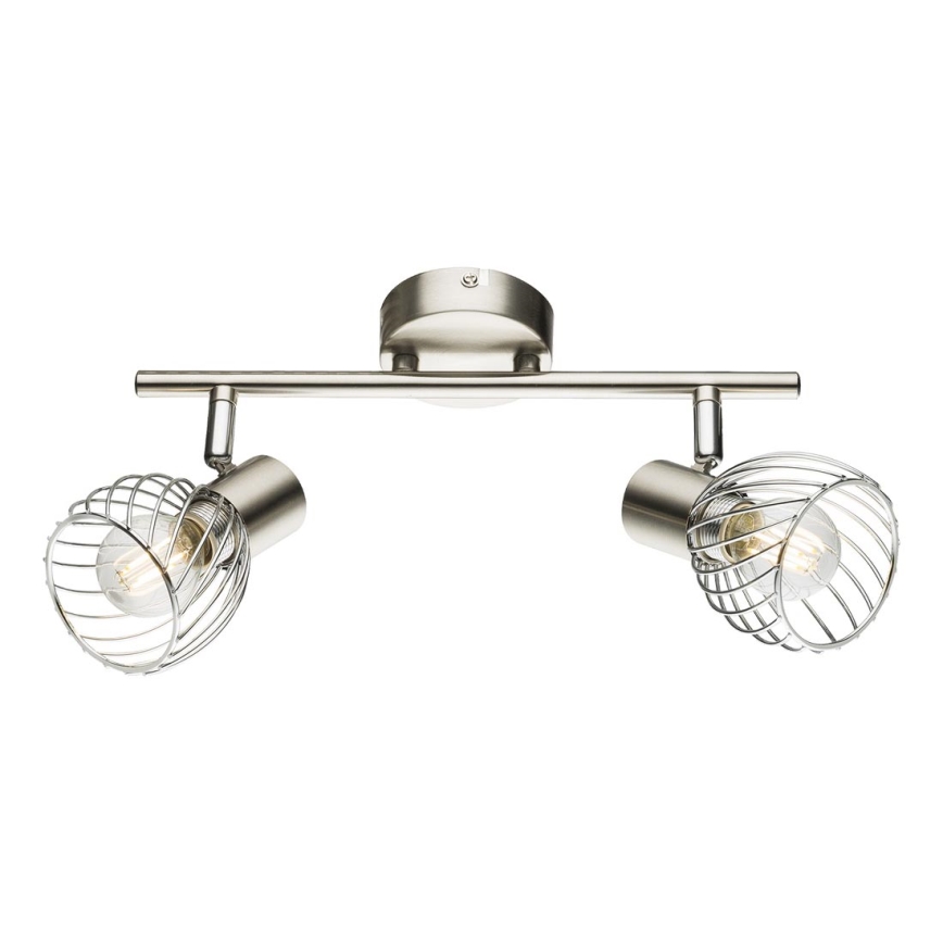 Globo - Σποτ φωτιστικό 2xE14/40W/230V ματ χρώμιο