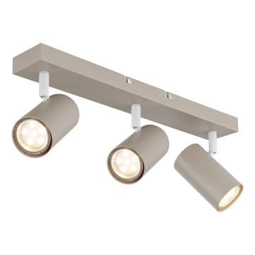 Globo - Σποτ φωτιστικό 3xGU10/35W/230V μπεζ