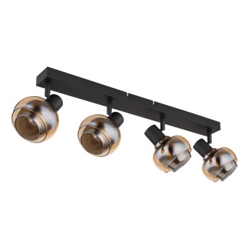 Globo - Σποτ φωτιστικό 4xE14/40W/230V μαύρο
