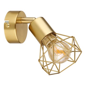 Globo - Σποτ τοίχου 1xE14/40W/230V χρυσό