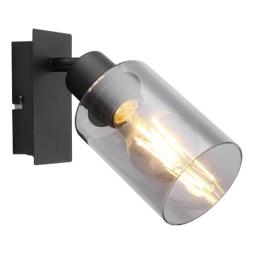 Globo - Σποτ τοίχου 1xE27/15W/230V μαύρο